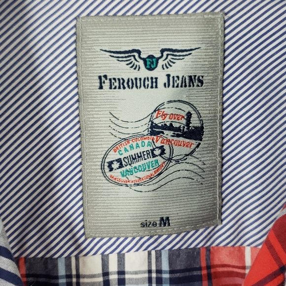 FEROUCH JEANS MEN'S SHIRTS SIZE M - Picture 12 of 15